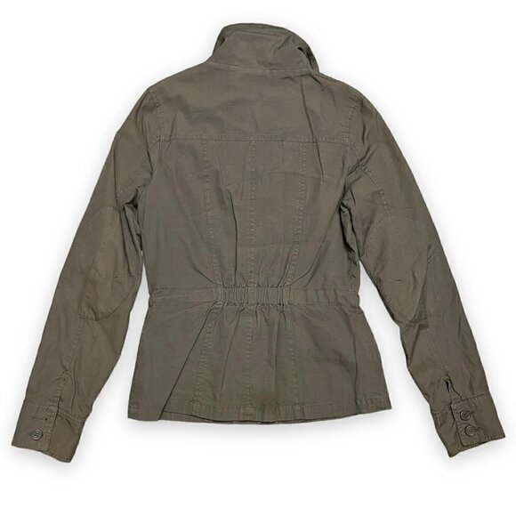 BENCH Khaki Cargo Designer Full Zip Light Jacket - Womens Small - Picture 4 of 5